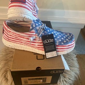 Mens Hey Dude Patriotic Stars And 